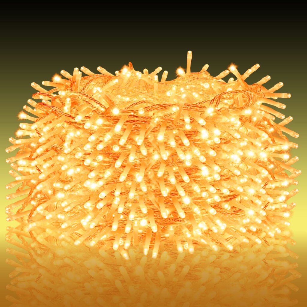 LED Clusterlichterkette, 576 LEDs, warmweiss, IP44, 4,2 m