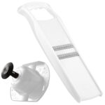 Julienne-Hobel mit Sicherheitsfruchthalter, weiss