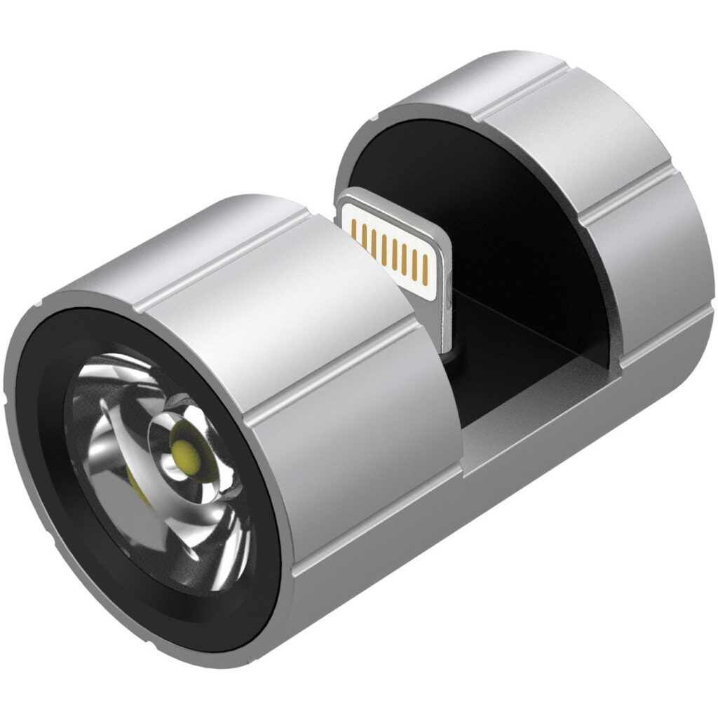 Smartphone-Ansteck-Taschenlampe, Lightning-Anschluss, 280 lm