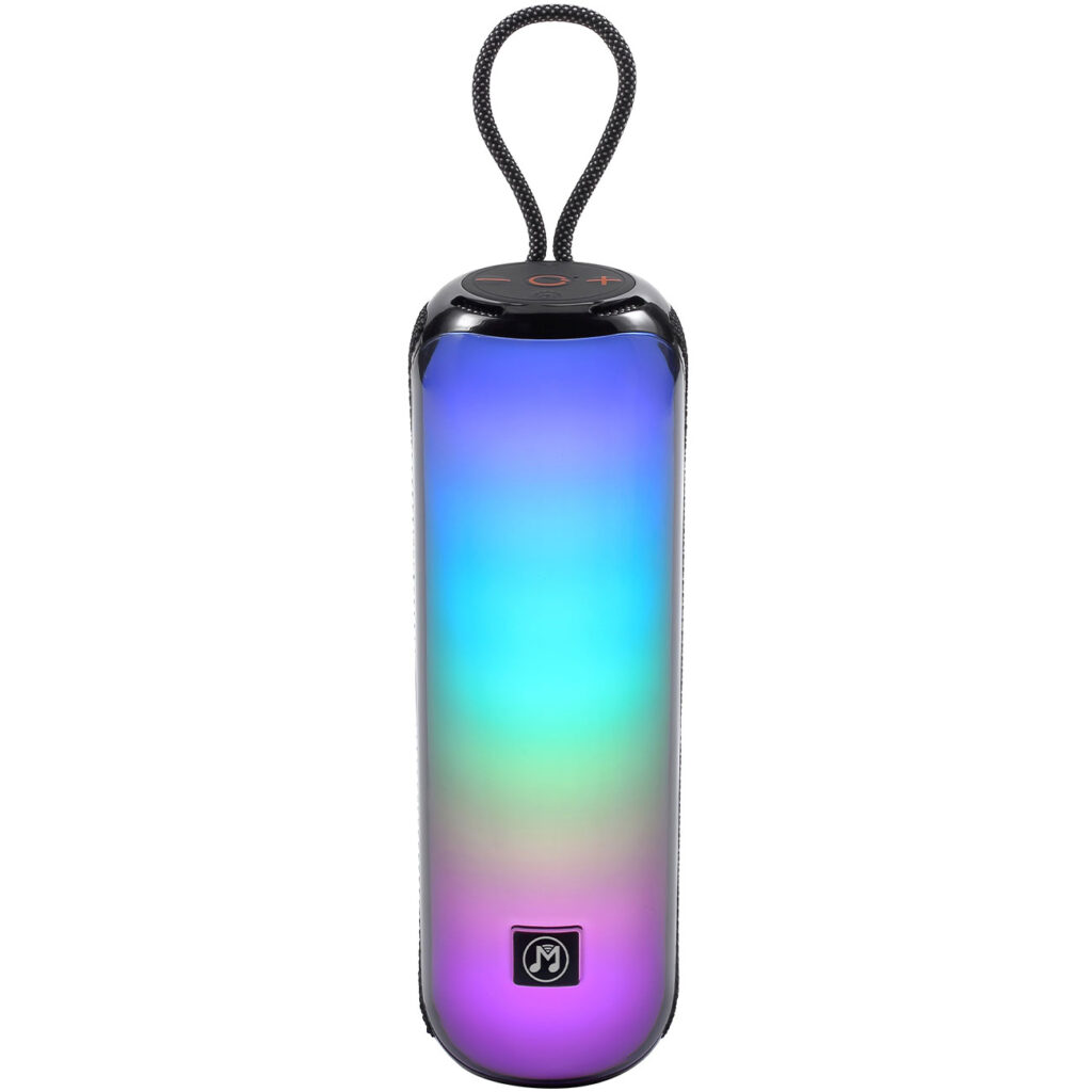 Bluetooth 5.3 Partylautsprecher, FM-Radio, USB/MicroSD & bunte Lichtshow