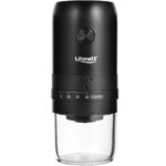 Mobile Elektrische Kaffeemühle, kabellos, USB-C Akku-Betrieb, 8,3 x 8,3 x 18,6 cm