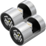 2er-Set Smartphone-Ansteck-Taschenlampe, Lightning-Anschluss, 280 lm 2er-Set Smartphone-Ansteck-Taschenlampe, Lightning-Anschluss, 280 lm