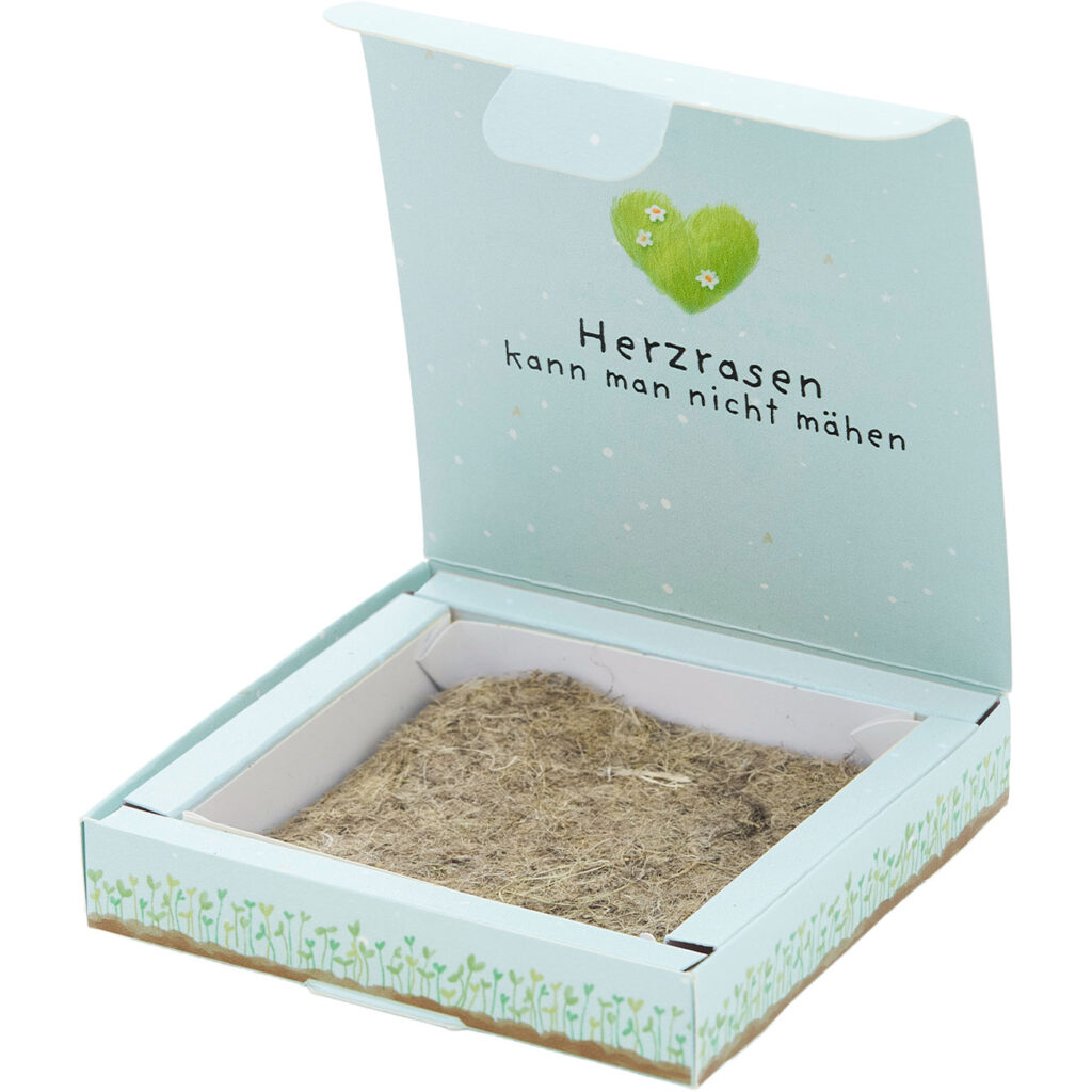 Weidelgras-Pflanzset „Herzrasen kann man nicht mähen“