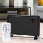 Konvektorheizung inkl. Fernbedienung 2000W, 2 Heizstufen & Turbofunktion, schwarz