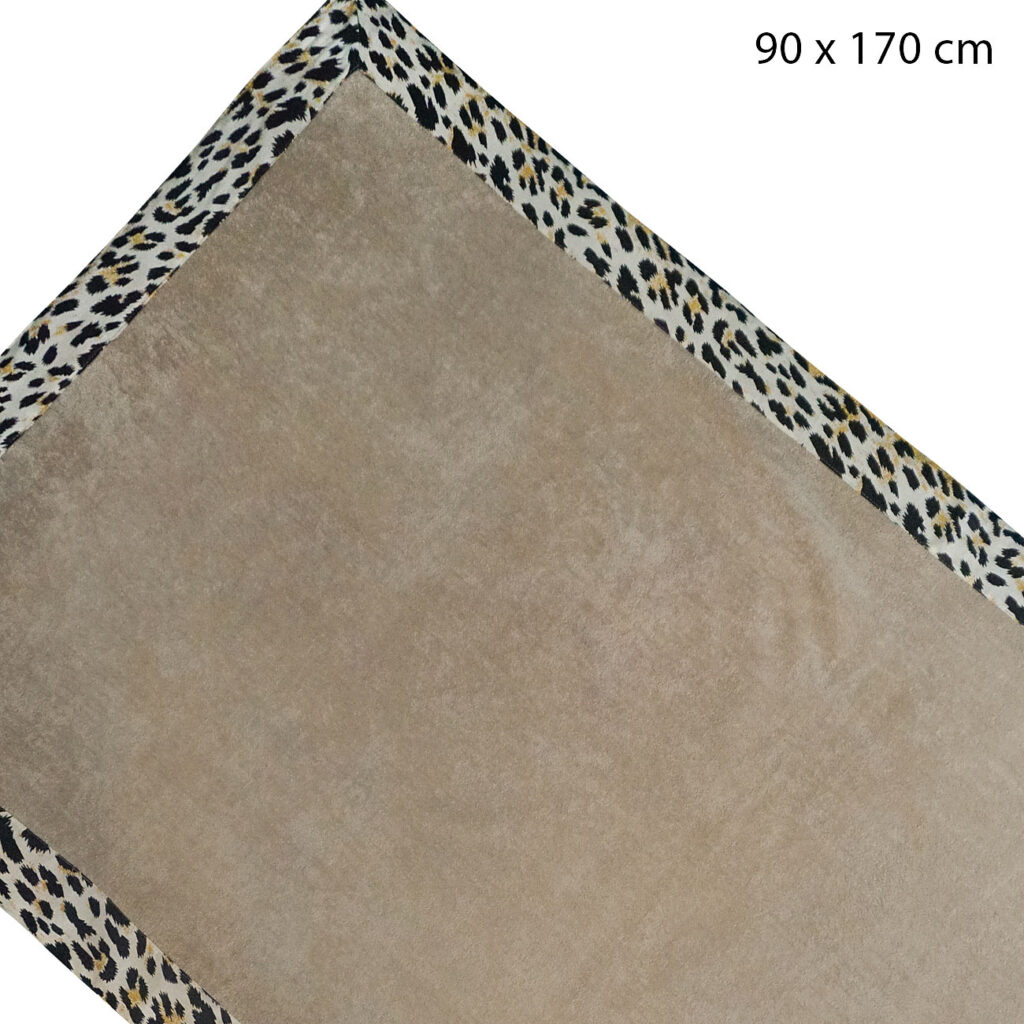 Strandbadetuch, Frottee aus 100% Baumwolle, 90 x 170 cm, leopard