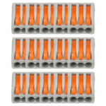 15er-Set Verbindungsklemme, Dosenklemme, 0.50-2.50 mm², 2,1 x 2 x 1,7 cm