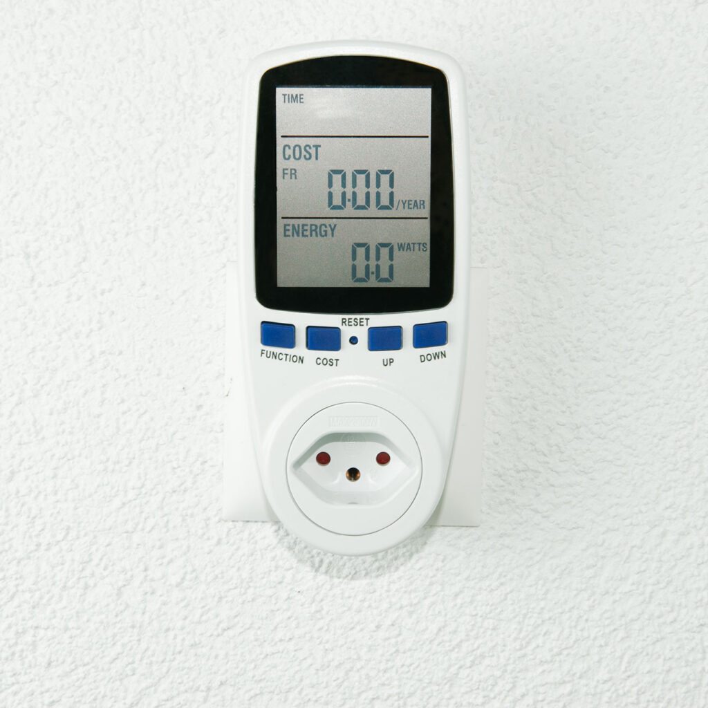 Doppeltarif Energiekostenmessgerät, Digital, bis 2500 Watt