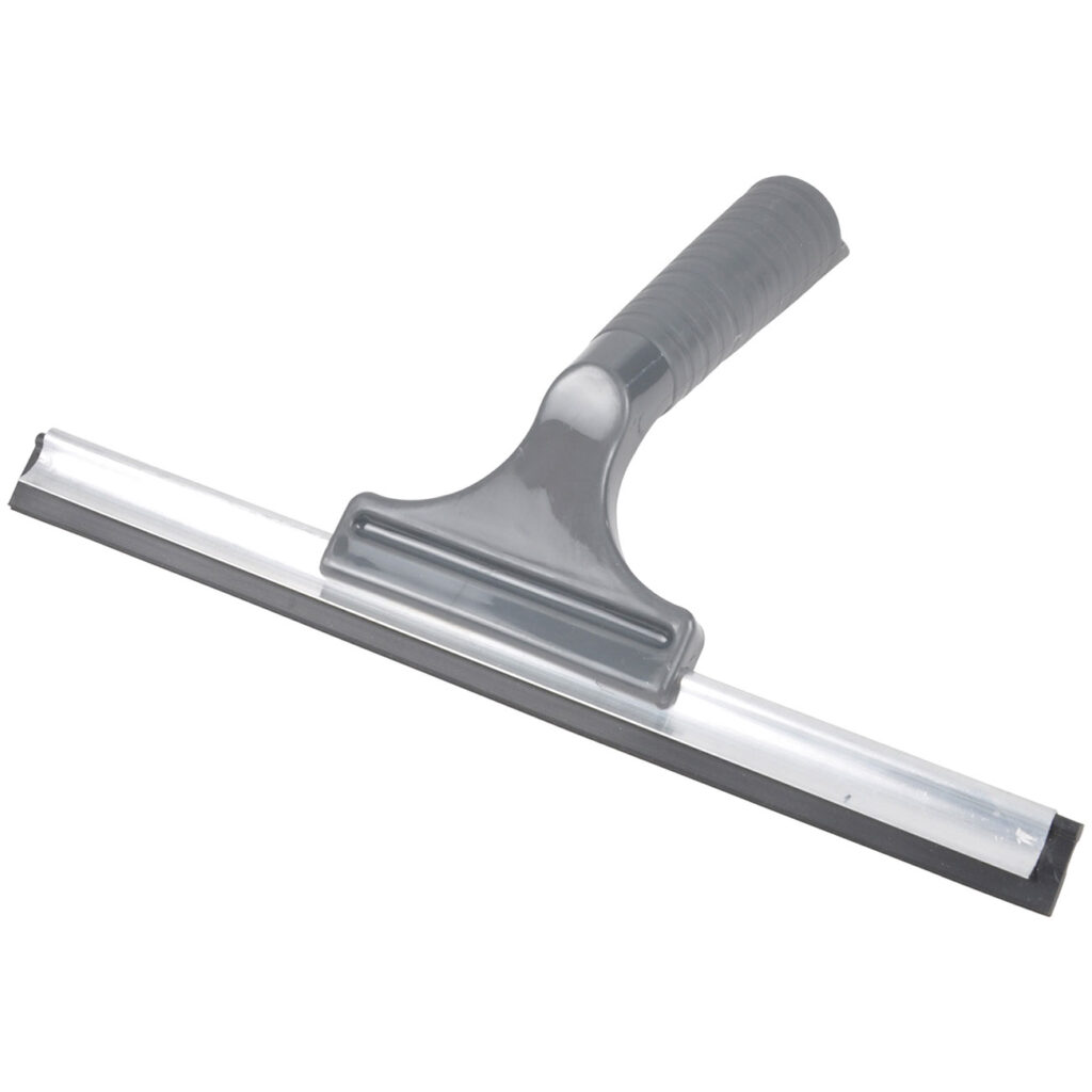 Fensterwischer aus Kunststoff, Scheibenabzieher für Fenster, Fliesen und Spiegel