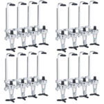 4er Set Flaschenhalter und Dosierer zur Wandmontage, Getränkespender für 4 Flaschen