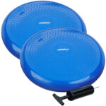 Balance Kissen mit Massage-Noppen, 2er-Set Luft-Sitzkissen, 33 cm