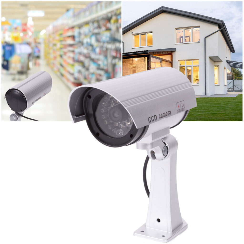 Überwachungskamera-Attrappe mit Signal LED Überwachungskamera-Attrappe mit Signal LED