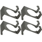 4er-Set Doppel Türhaken aus Edelstahl zum Einhängen, Türgarderobe 4er-Set Doppel Türhaken aus Edelstahl zum Einhängen, Türgarderobe