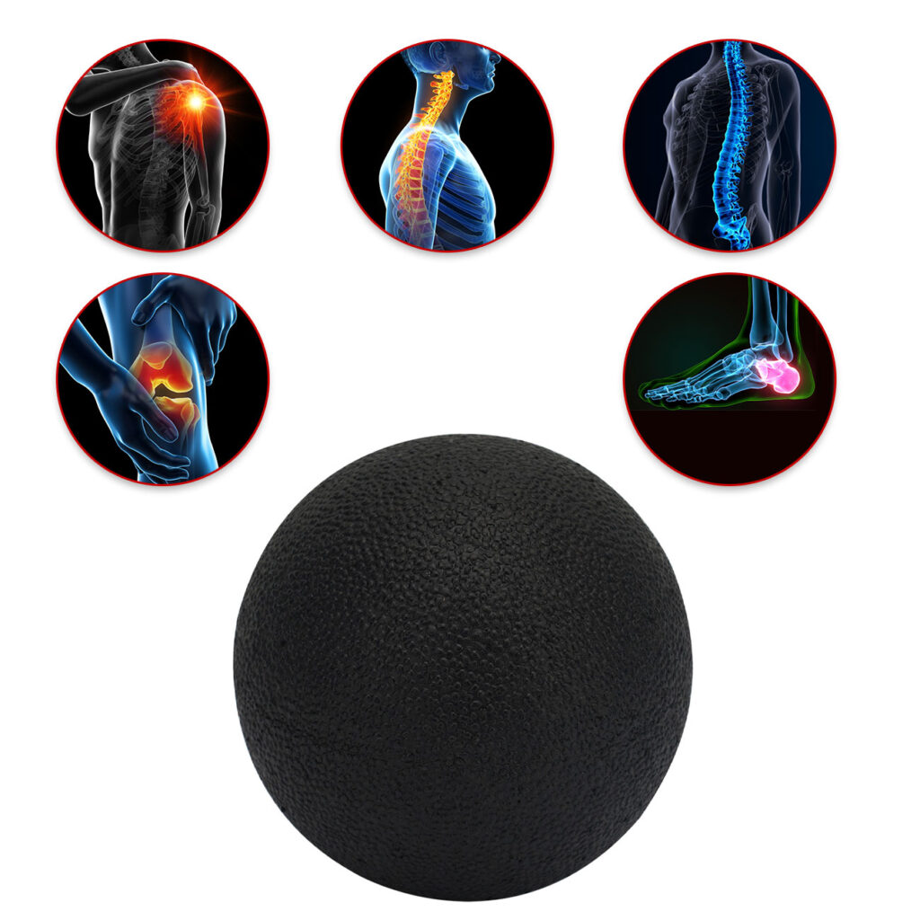 2er-Set Massage-Ball für punktuelle Massage, Faszien-Trainer, Ø 8 cm