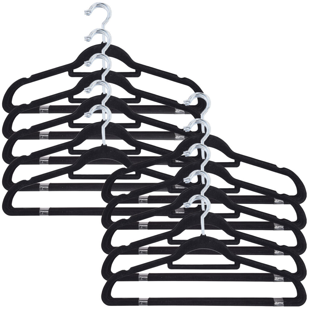100er-Set Kleiderbügel mit Kleinteilsteg 100er-Set Kleiderbügel mit Kleinteilsteg