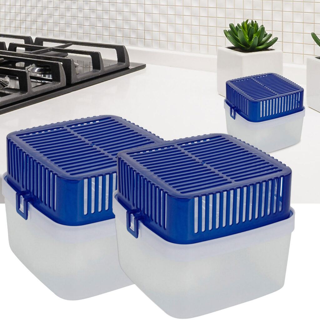 2er-Set Luftentfeuchter inkl. zwei 400 g Granulat-Beutel, Raumentfeuchter 1,8 l