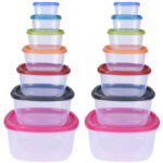 14er-Set Vorratsdosen in unterschiedlichen Grössen, mehrfarbig, mit Deckel 14er-Set Vorratsdosen in unterschiedlichen Grössen, mehrfarbig, mit Deckel