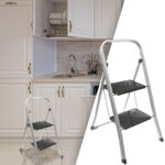 Klappbare Trittleiter, mit zwei Stufen, bis 150 kg