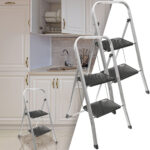 2er-Set Klappbare Trittleiter, bis 150 kg