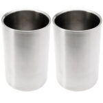 2er-Set Weinkühler aus Edelstahl Ø 12cm 2er-Set Weinkühler aus Edelstahl Ø 12cm