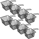 8er-Set Pommes Servierkörbchen, schwarz