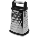 Küchenreibe mit Auffangbehälter, 14,5 x 11,5 x 24 cm