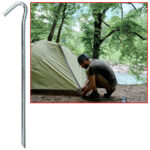 Zeltheringe, 10 Stück, 23 cm lang, 6 mm dick