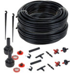 Pflanzen-Bewässerungssystem, 142-teilig, Schlauch, anpassbar Pflanzen-Bewässerungssystem, 142-teilig, Schlauch, anpassbar