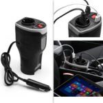 Kfz-Spannungswandler mit 230-V-Steckdose und 2x USB
