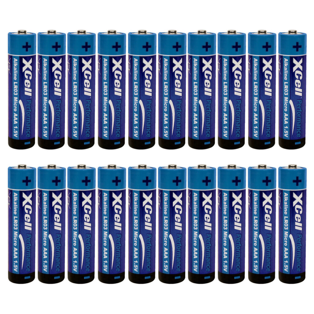 20er-Set Batterie Typ AAA (Micro), LR03, Alkaline, 1,5V