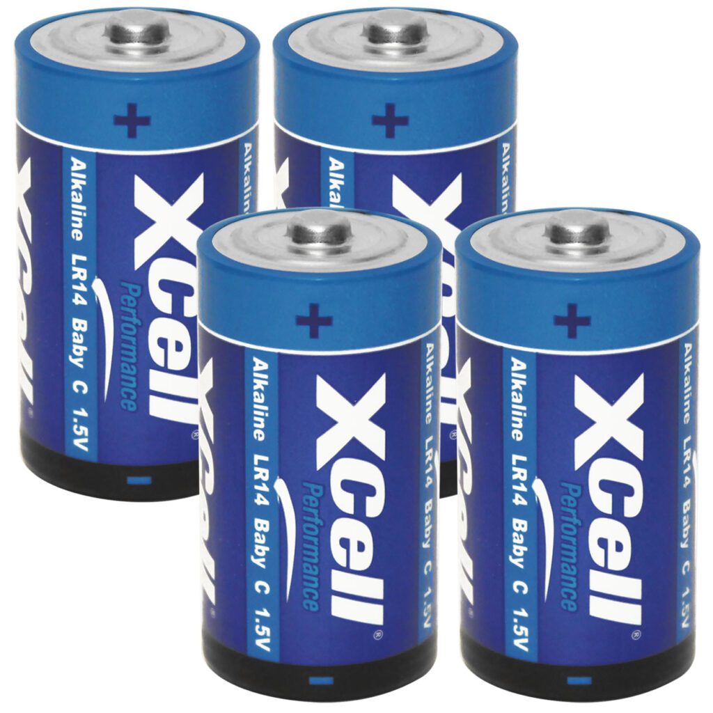 4er-Set Batterie Typ C (Baby), LR14, Performance Alkaline, 1,5V