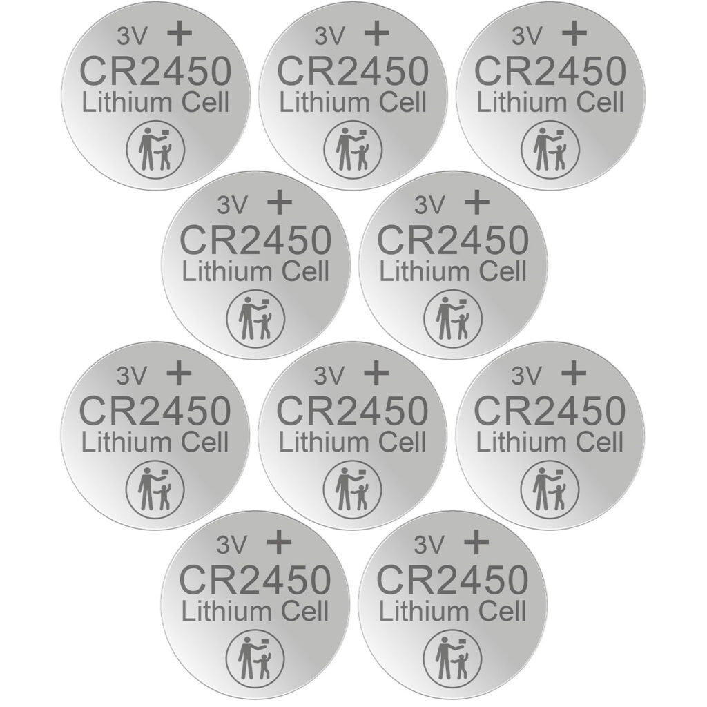 10er-Set Lithium-Knopfzelle CR2450, 3V / 620mAh 10er-Set Lithium-Knopfzelle CR2450, 3V / 620mAh