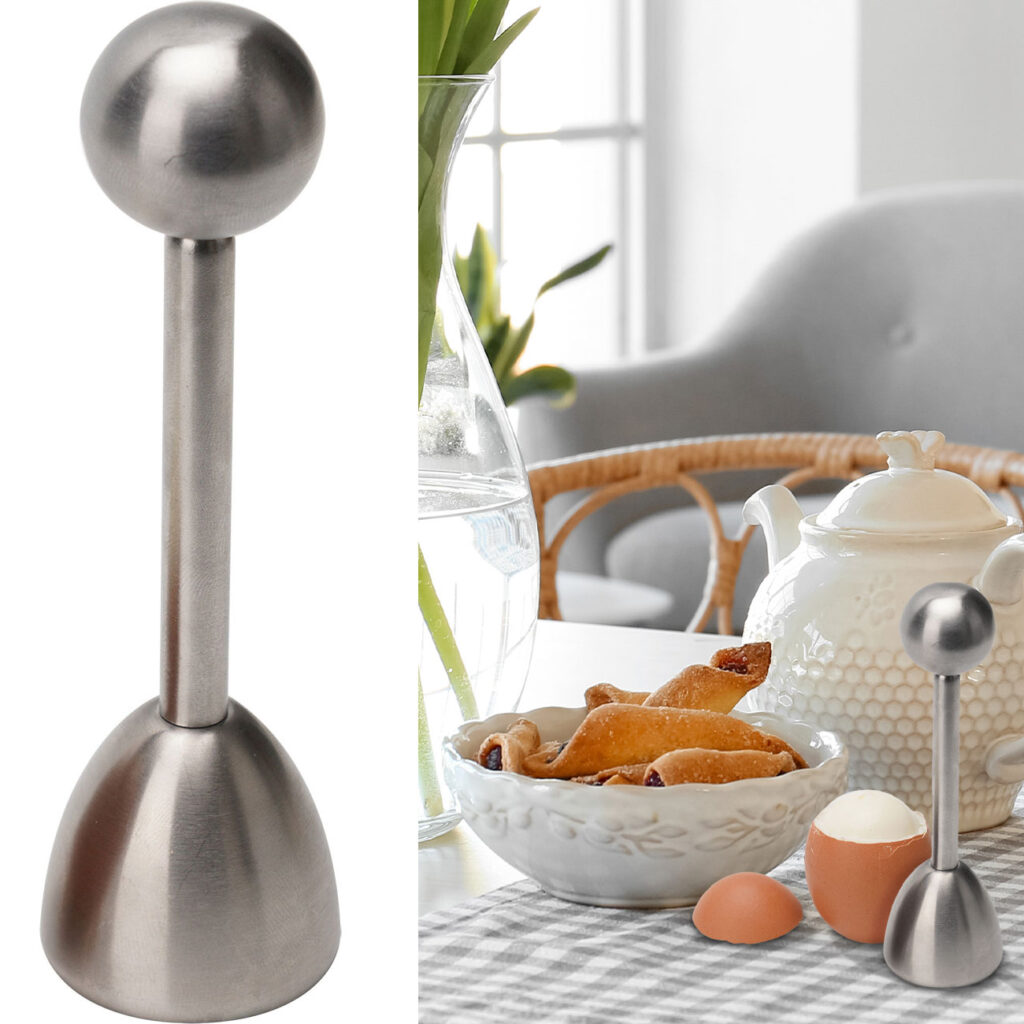 Eierköpfer aus Edelstahl, Eieröffner Eierköpfer aus Edelstahl, Eieröffner