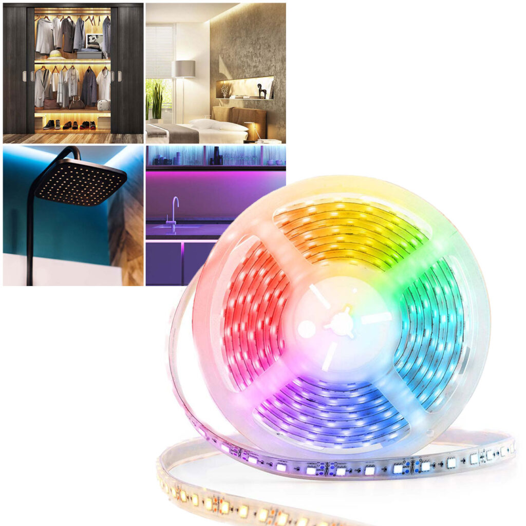 LED Lichtband mit App-Steuerung, warmweiss/kaltweiss/RGB 5 m