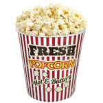 Vintage Kino-Popcorn Becher spülmaschinenfest 18 cm