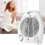 Heizlüfter, portabel, weiss, 2 Heizstufen + Ventilatorfunktion, 1000 / 2000 W