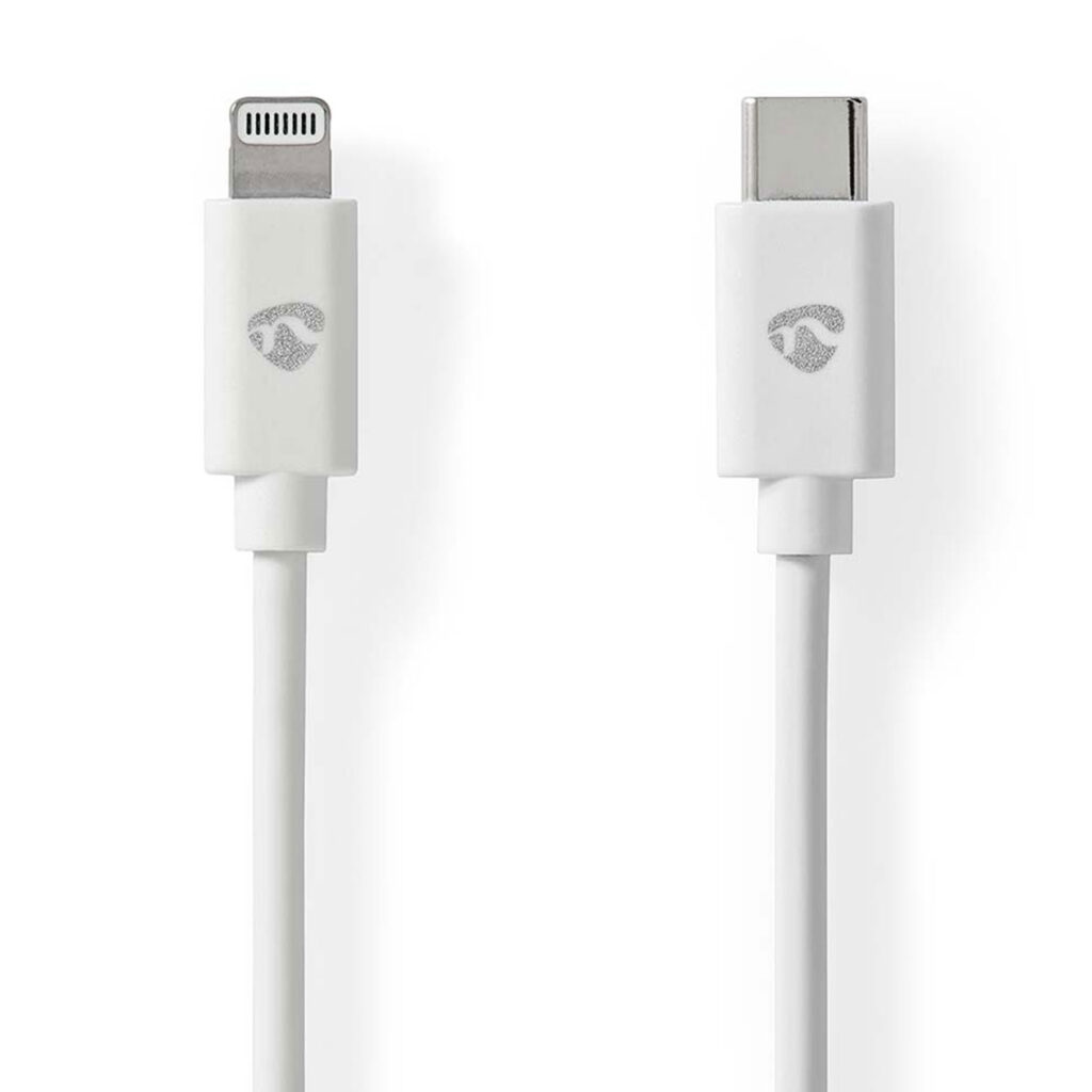 iPhone Ladekabel, Lightning Kabel, USB-C, MFi Zertifiziert, 2 m, weiss