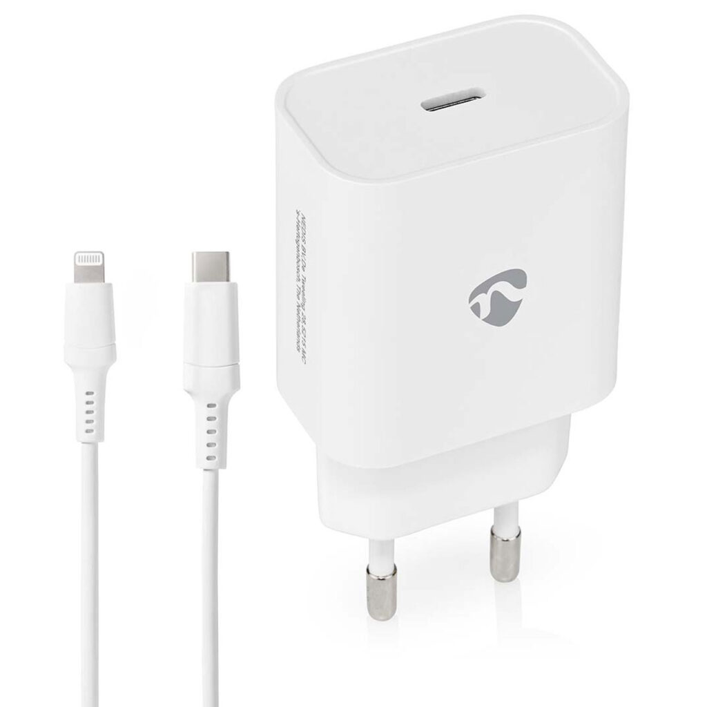 USB C Ladegerät mit Lightning 8-Pin Ladekabel, 1m, Schnellladefunktion, iPhone