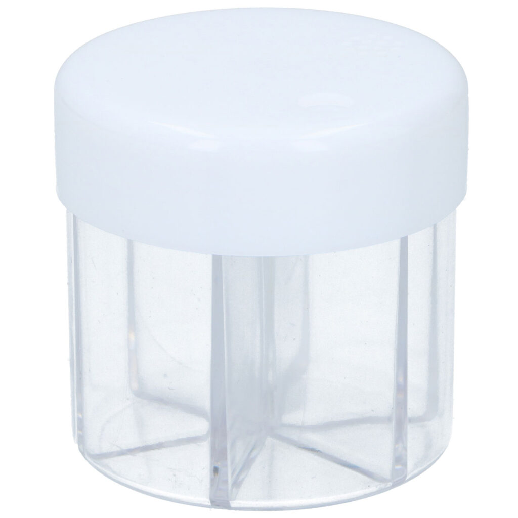 Gewürzspender mit 6 Kammern, transparent, Gewürzstreuer