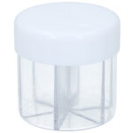 Gewürzspender mit 6 Kammern, transparent, Gewürzstreuer