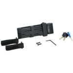 Faltschloss mit drei Schlüsseln, inkl. Befestigungskit, 850mm Faltschloss mit drei Schlüsseln, inkl. Befestigungskit, 850mm