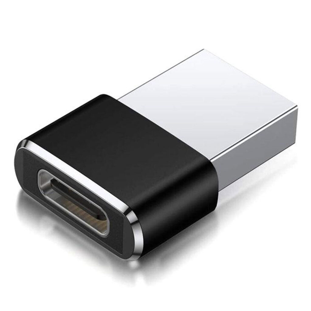 USB 2.0 Adapter, USB-A auf USB-C female, schwarz
