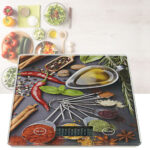 Digitale Küchenwaage, batteriebetrieben, 14 x 1.5 x 19.5 cm