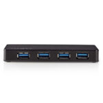 USB Hub 3.2, USB Multiport, 4x USB-Ports, ext. Stromversorgung, 2,5 W
