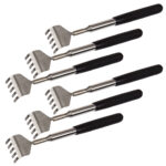 6er-Set Teleskop-Rückenkratzer mit gummiertem Griff, Kratzhilfe, 16 – 53 cm