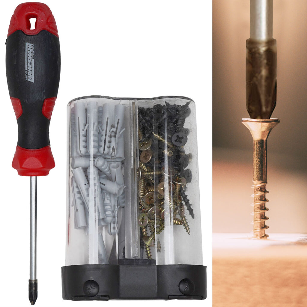 Schraubendreher und Schraubensortiment