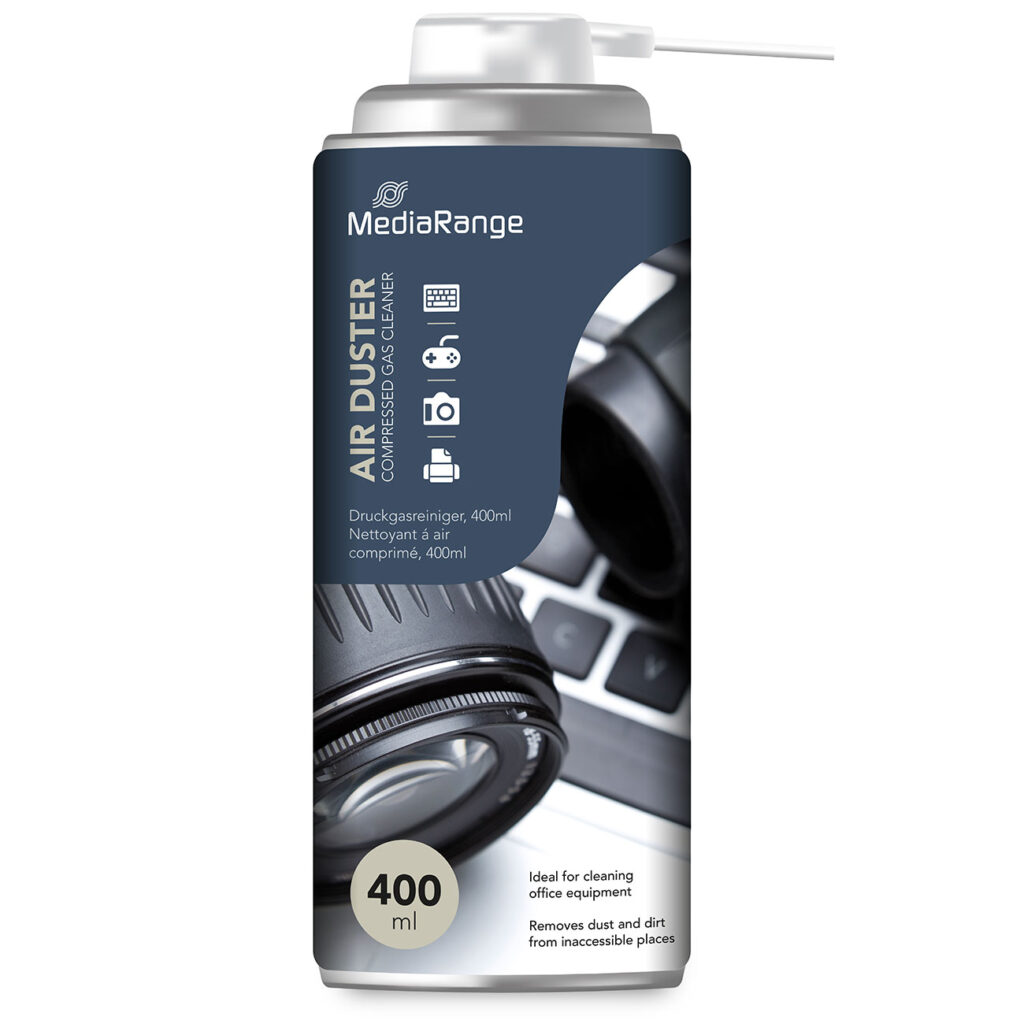 Druckgas-Spray, Reinigungsspray für Bürogeräte, Air Duster, 400 ml