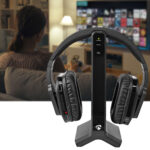 Kabelloser Fernsehkopfhörer, 25 m Reichweite, TV-Headphones mit Ladestation