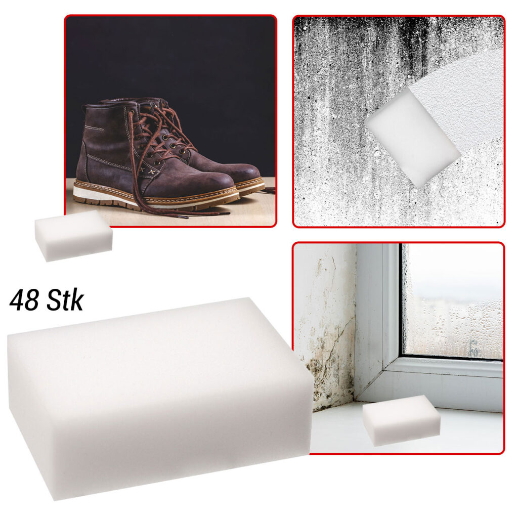 Profi Schmutzradierer Reinigungsschwamm, 48er-Vorteilspack, Zauberschwamm