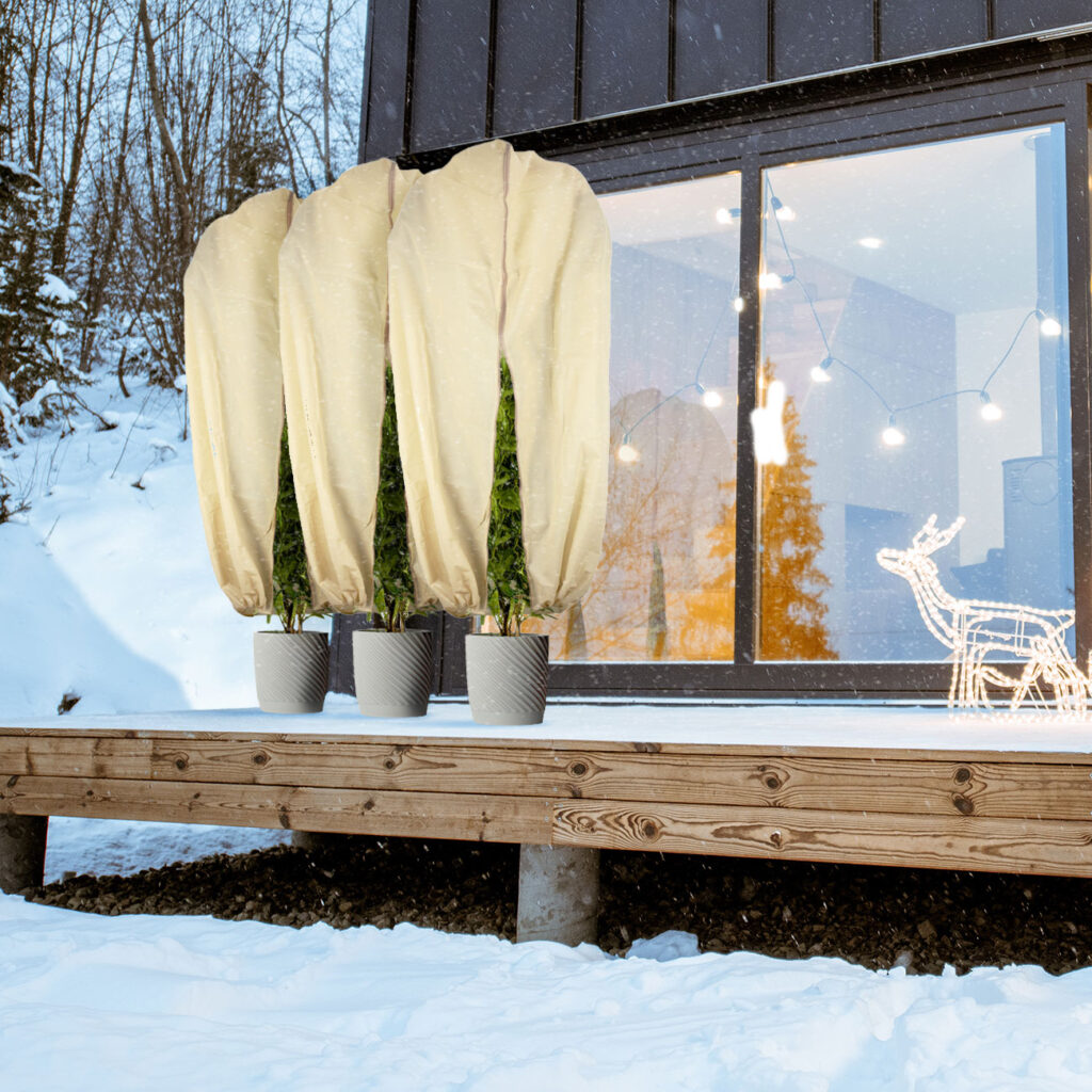 3er-Set Pflanzenabdeckung, XL, Winterschutz, 180 x 120 cm