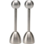 2er-Set Eierköpfer aus Edelstahl, Eieröffner